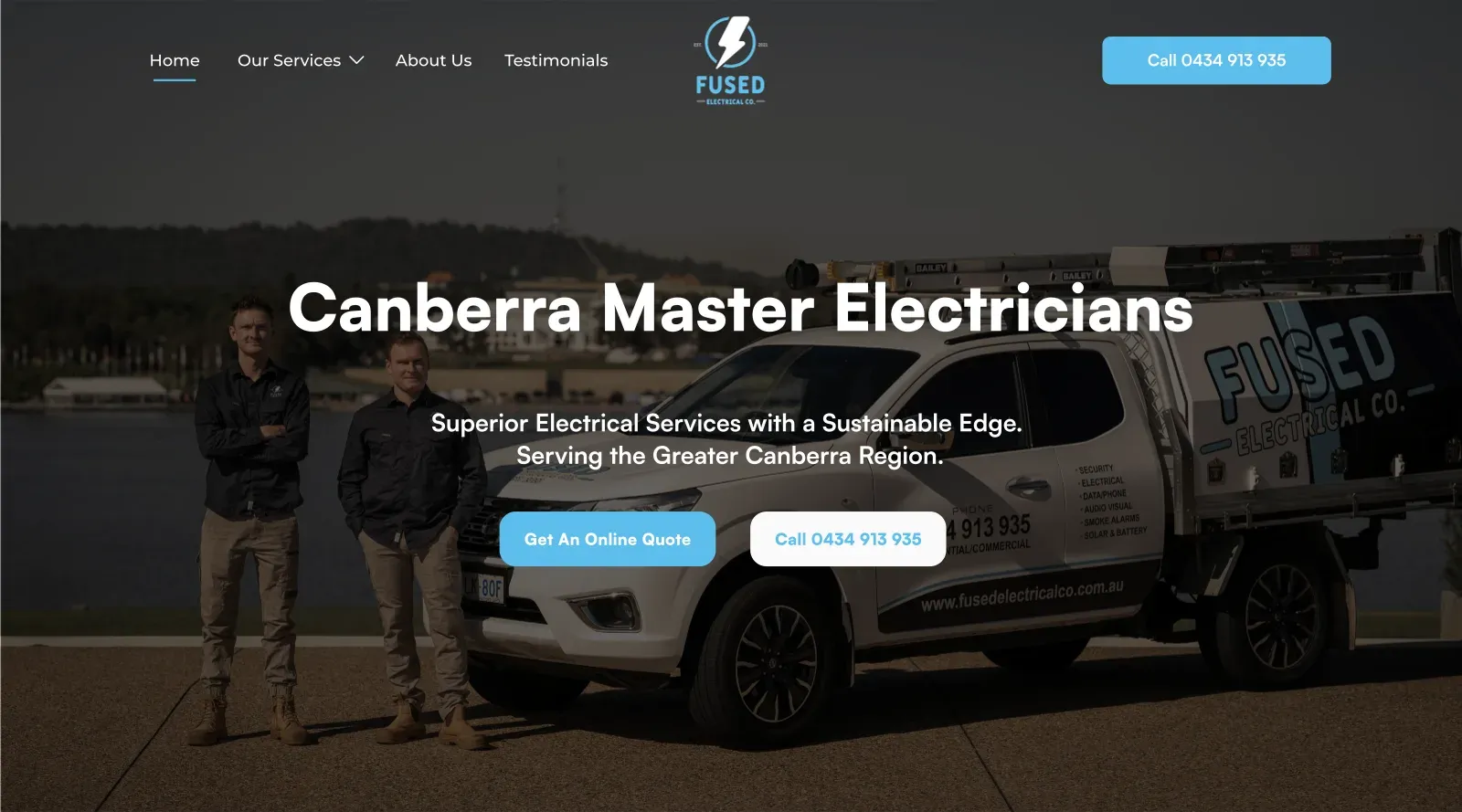 Fused Electrical Co website